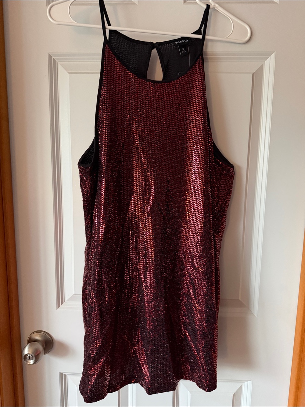 torrid 3x NWT Red Sequin Halter Tank